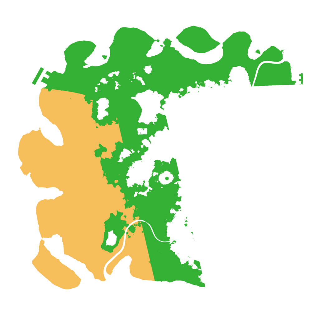 Biome Rust Map: Procedural Map, Size: 3500, Seed: 953211496