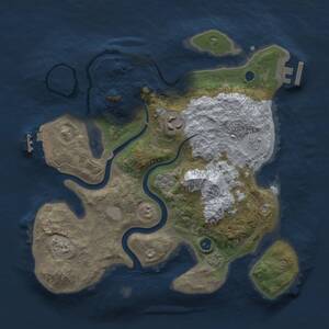 Thumbnail Rust Map: Procedural Map, Size: 2800, Seed: 26523, 7 Monuments