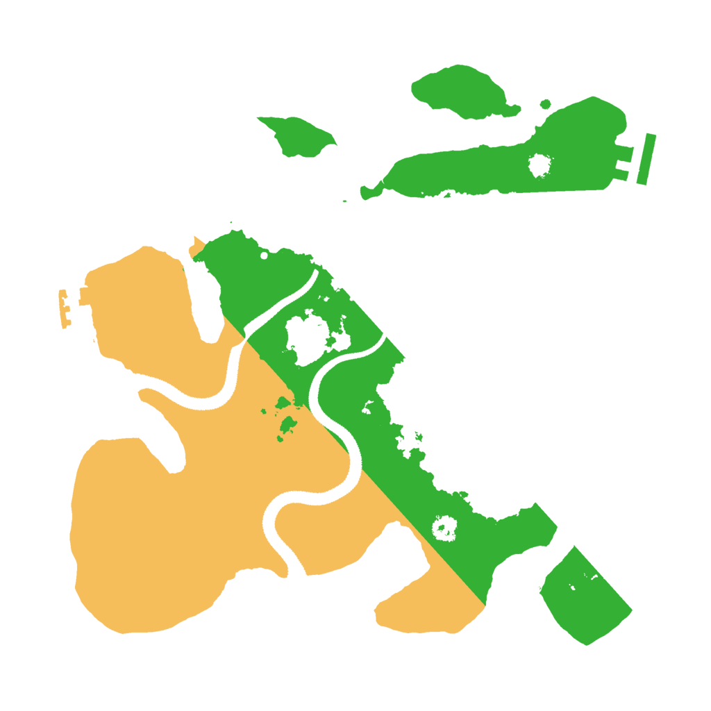 Biome Rust Map: Procedural Map, Size: 2800, Seed: 26523