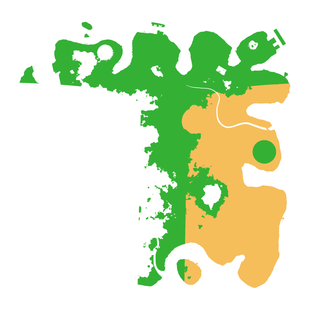 Biome Rust Map: Procedural Map, Size: 3500, Seed: 433520400