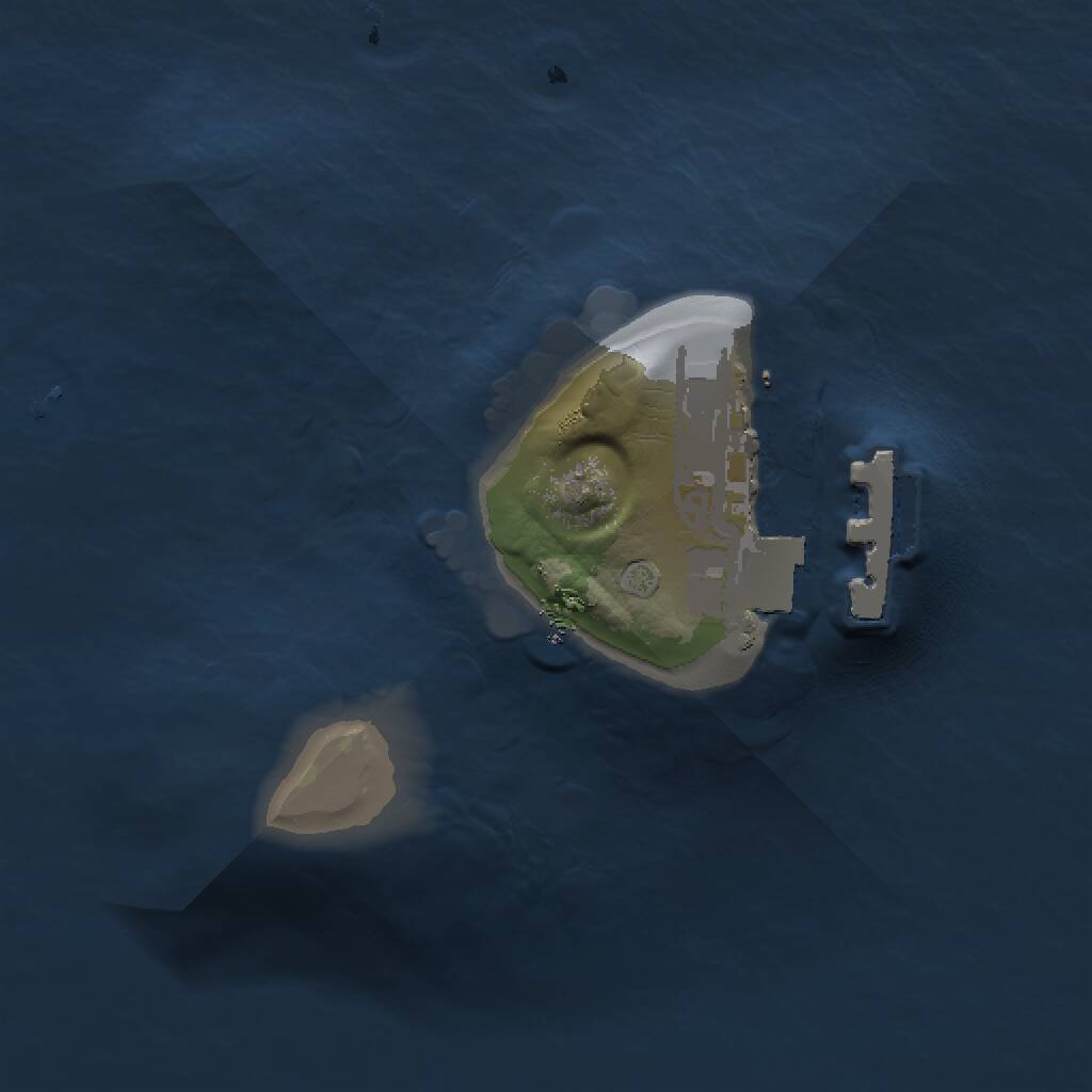 Rust Map: Procedural Map, Size: 1000, Seed: 1780, 2 Monuments