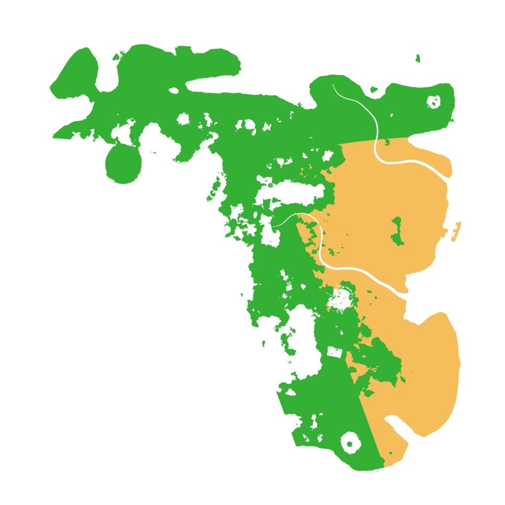 Biome Rust Map: Procedural Map, Size: 3700, Seed: 954091472