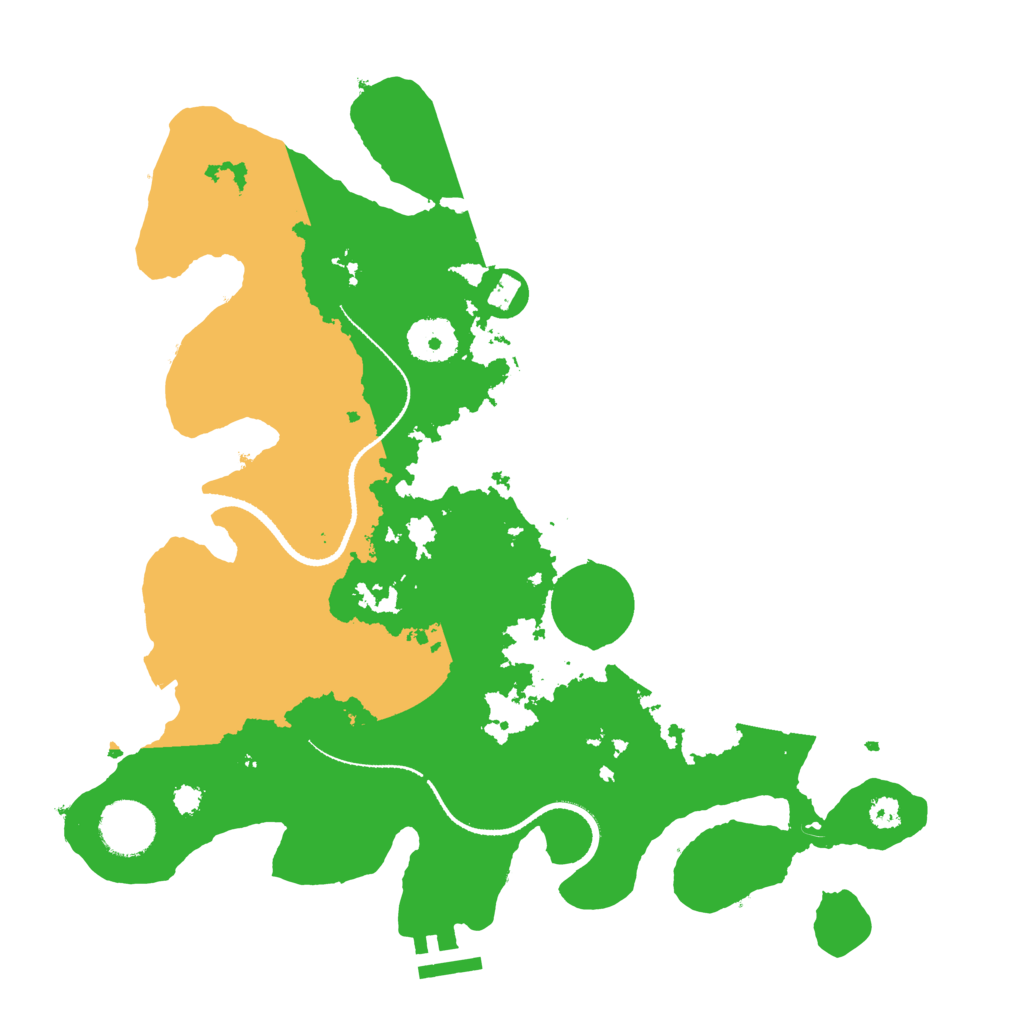 Biome Rust Map: Procedural Map, Size: 3250, Seed: 784412