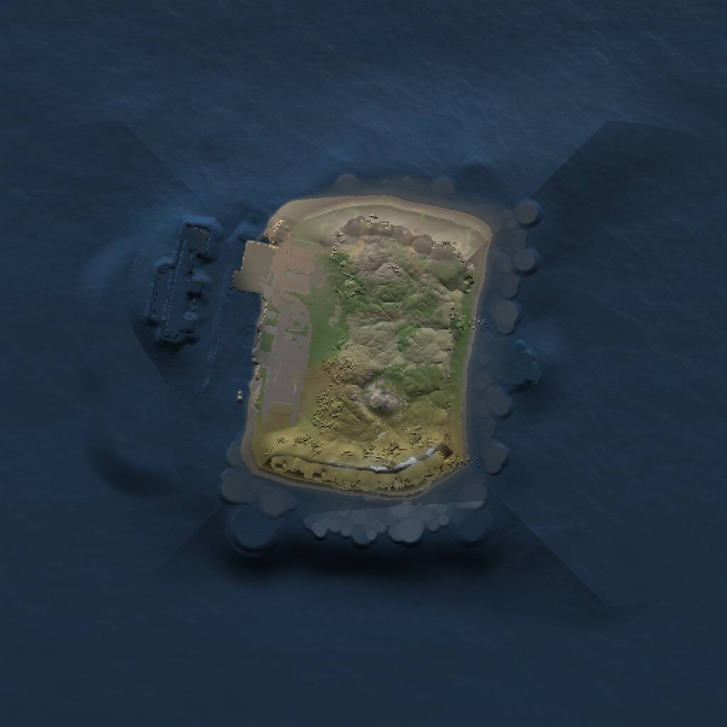 Rust Map: Procedural Map, Size: 1000, Seed: 130701, 2 Monuments