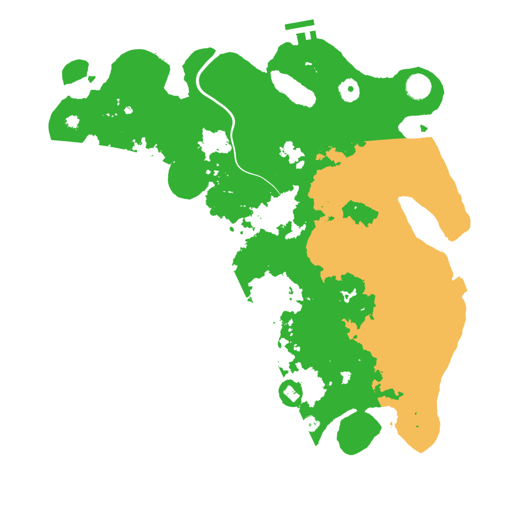 Biome Rust Map: Procedural Map, Size: 3500, Seed: 1227855745