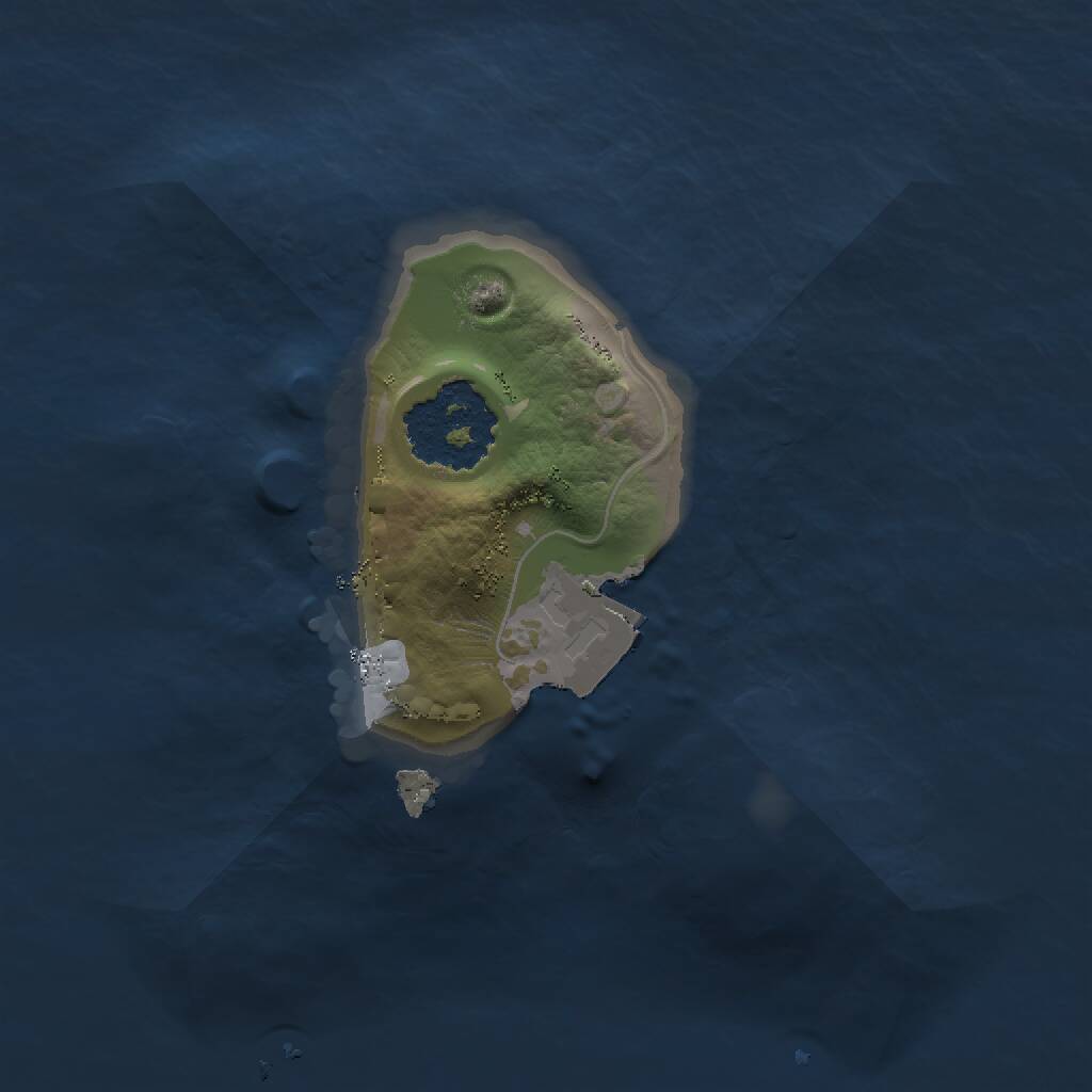 Rust Map: Procedural Map, Size: 1250, Seed: 123456, 1 Monuments