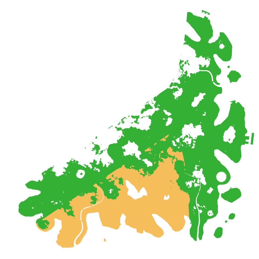 Biome Rust Map: Procedural Map, Size: 4500, Seed: 1976687002
