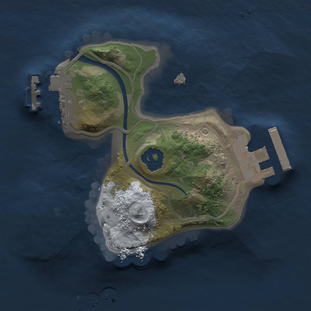 Rust Map: Procedural Map, Size: 1400, Seed: 1588399825, 3 Monuments