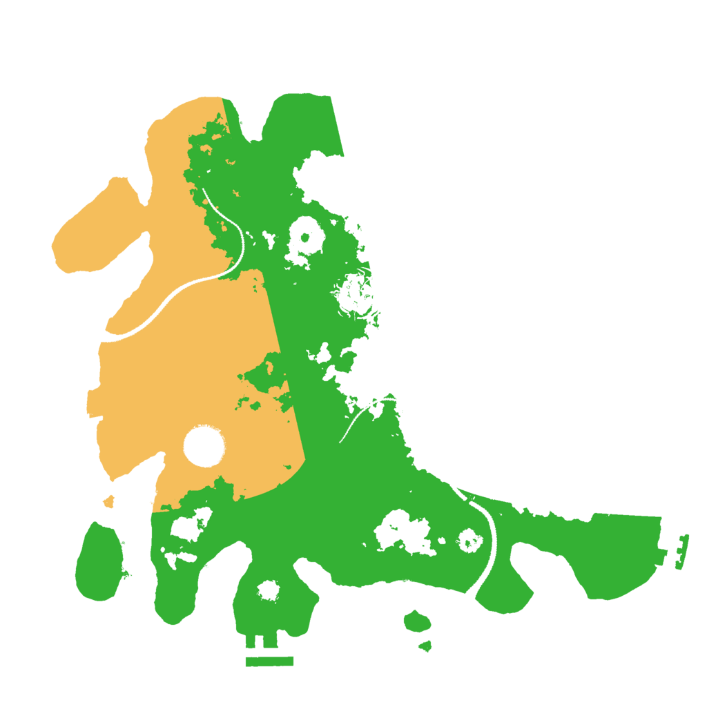 Biome Rust Map: Procedural Map, Size: 3000, Seed: 22766