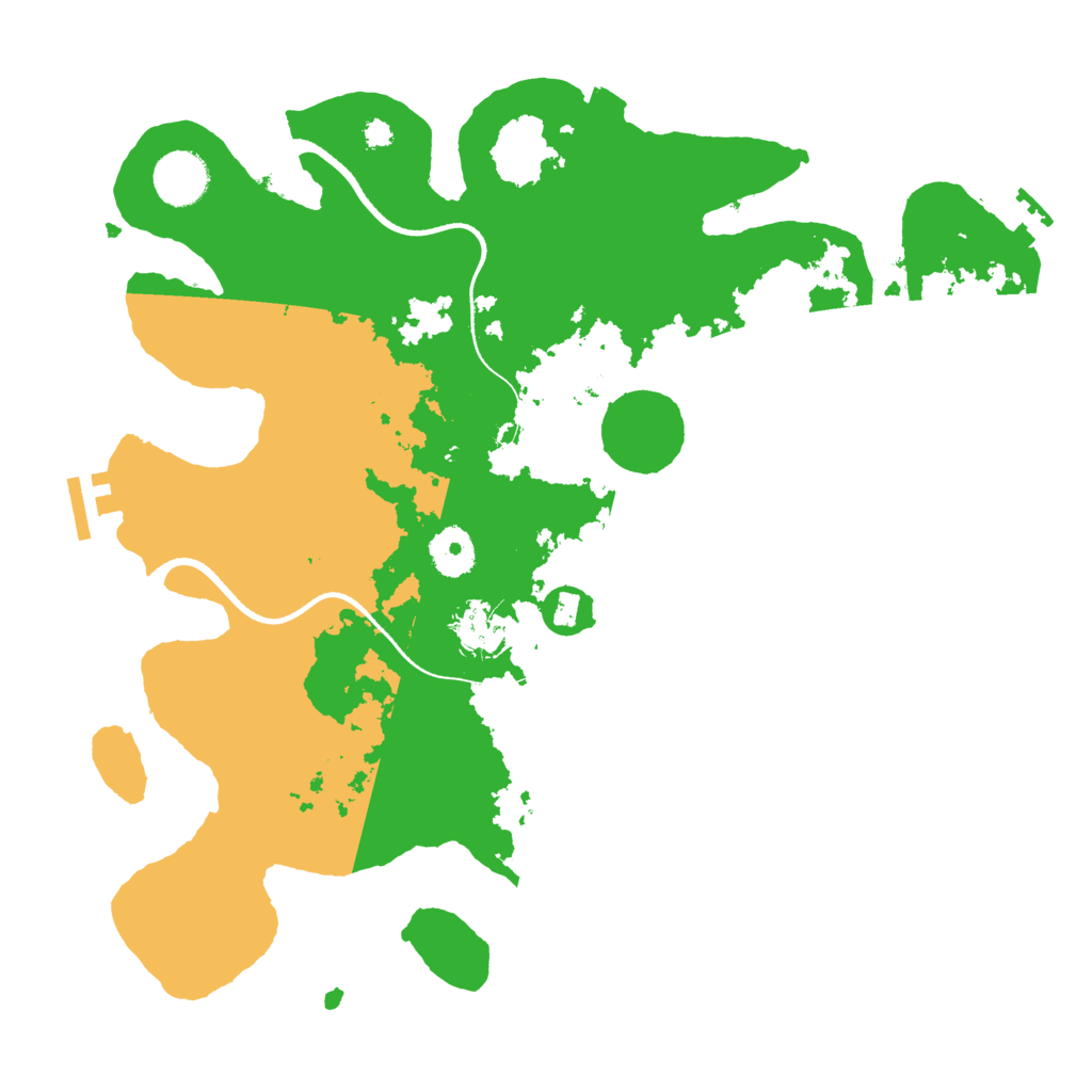 Biome Rust Map: Procedural Map, Size: 3500, Seed: 19491974