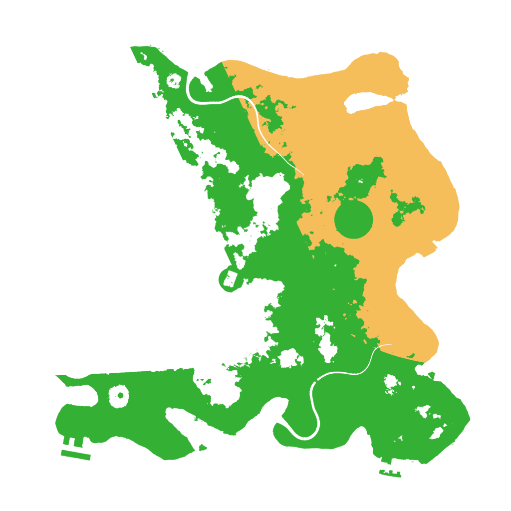 Biome Rust Map: Procedural Map, Size: 3500, Seed: 57211