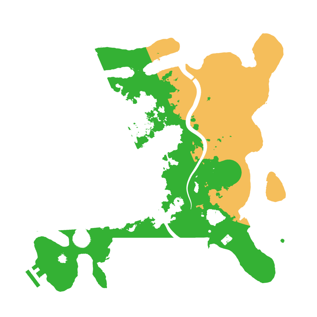 Biome Rust Map: Procedural Map, Size: 3250, Seed: 395168881