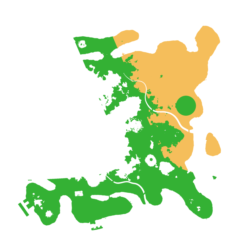 Biome Rust Map: Procedural Map, Size: 3250, Seed: 395168881