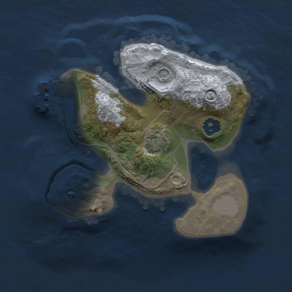 Rust Map: Procedural Map, Size: 1700, Seed: 51905, 4 Monuments