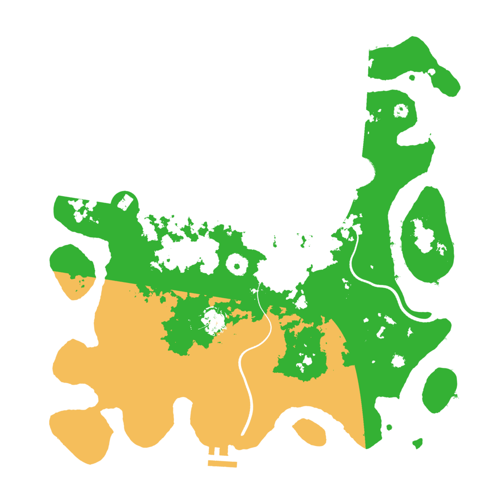 Biome Rust Map: Procedural Map, Size: 3500, Seed: 563291948