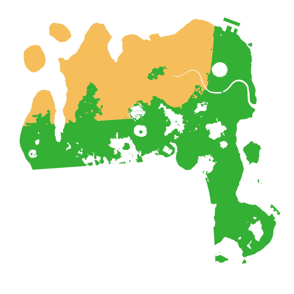 Biome Rust Map: Procedural Map, Size: 3500, Seed: 4261