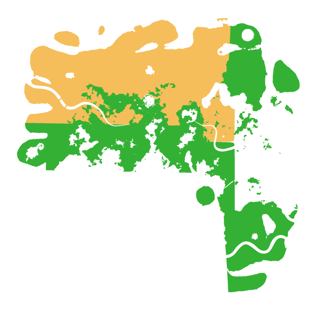 Biome Rust Map: Procedural Map, Size: 4500, Seed: 142928999