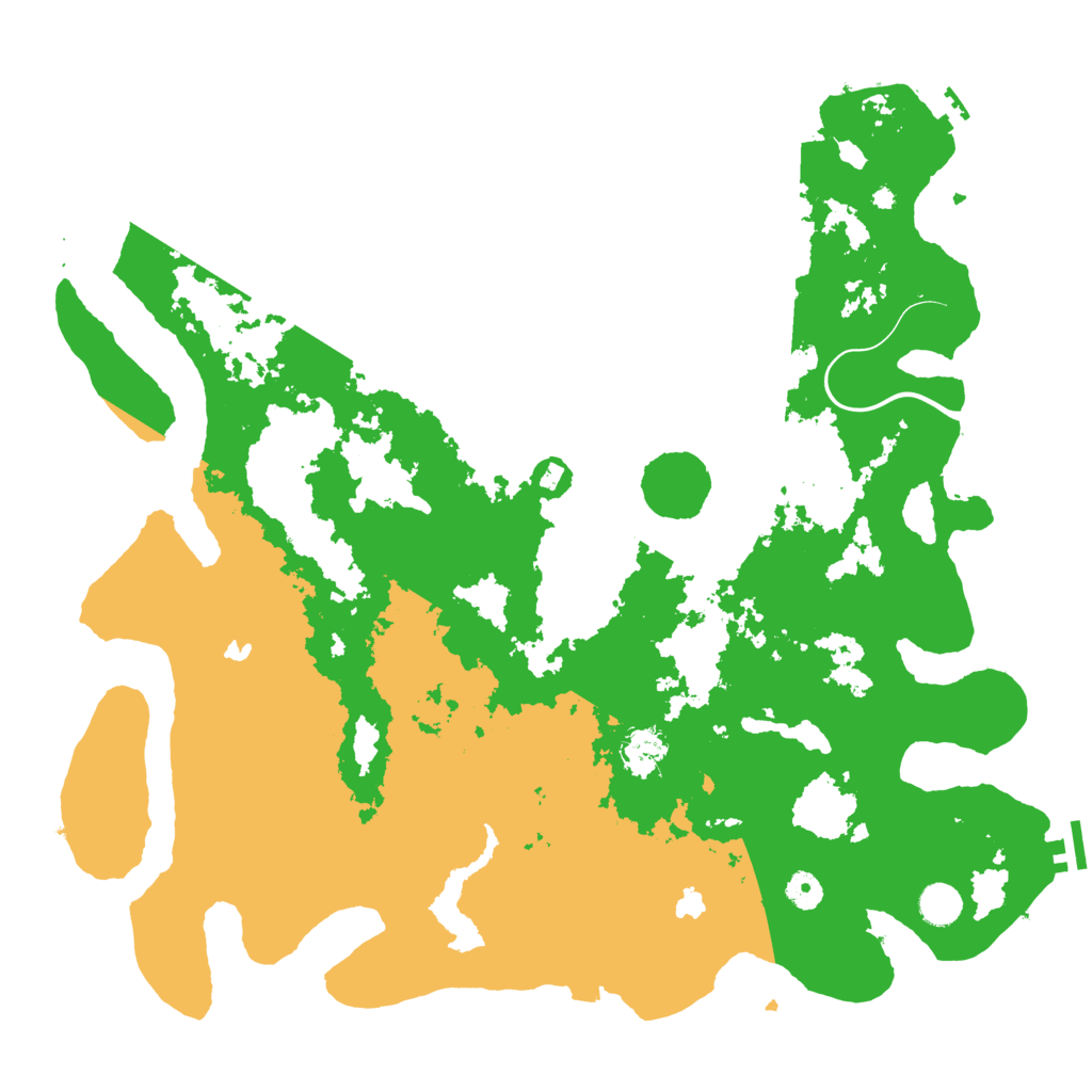 Biome Rust Map: Procedural Map, Size: 4500, Seed: 48421
