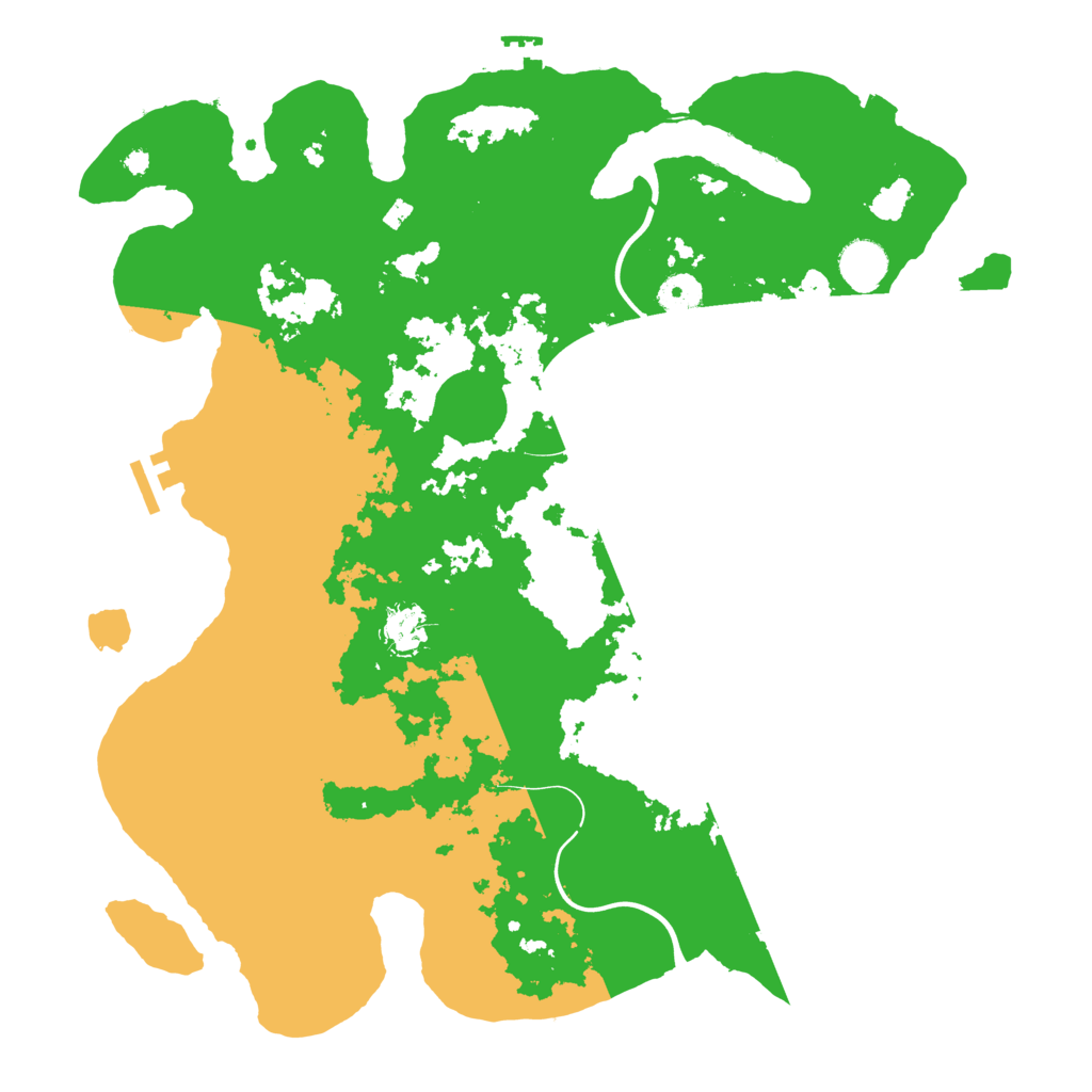 Biome Rust Map: Procedural Map, Size: 3999, Seed: 355054077
