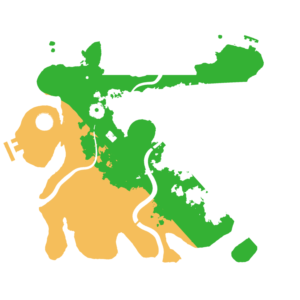Biome Rust Map: Procedural Map, Size: 3000, Seed: 21557