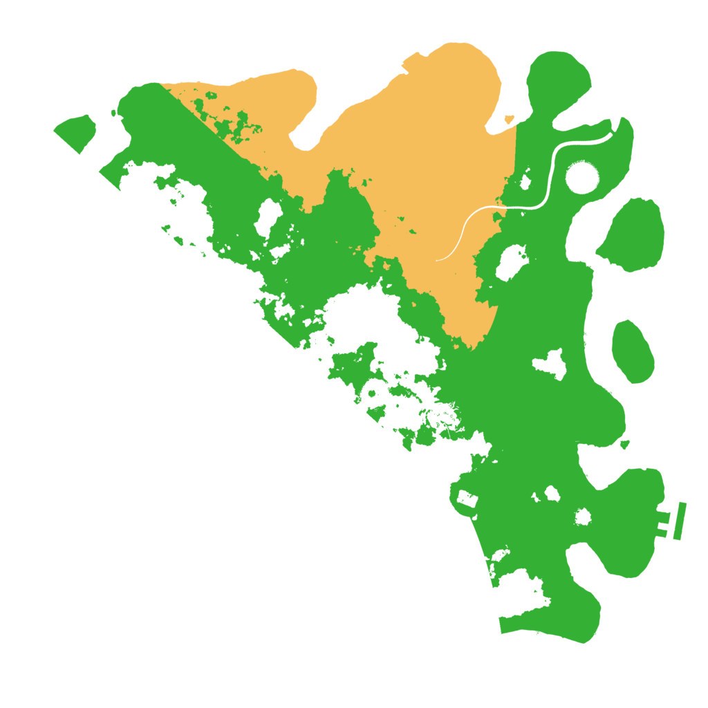 Biome Rust Map: Procedural Map, Size: 3800, Seed: 51000