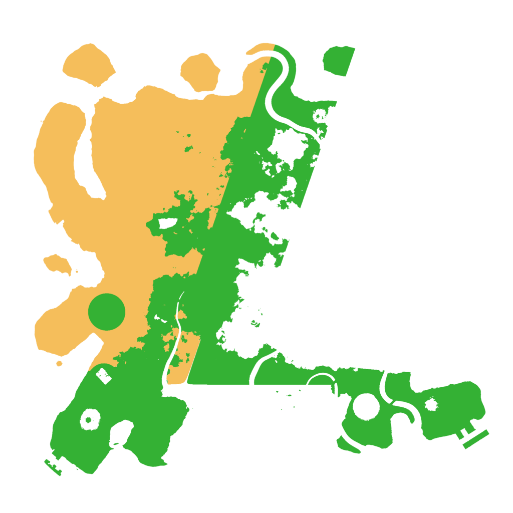 Biome Rust Map: Procedural Map, Size: 3650, Seed: 123123