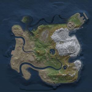 Thumbnail Rust Map: Procedural Map, Size: 2400, Seed: 887269402, 8 Monuments