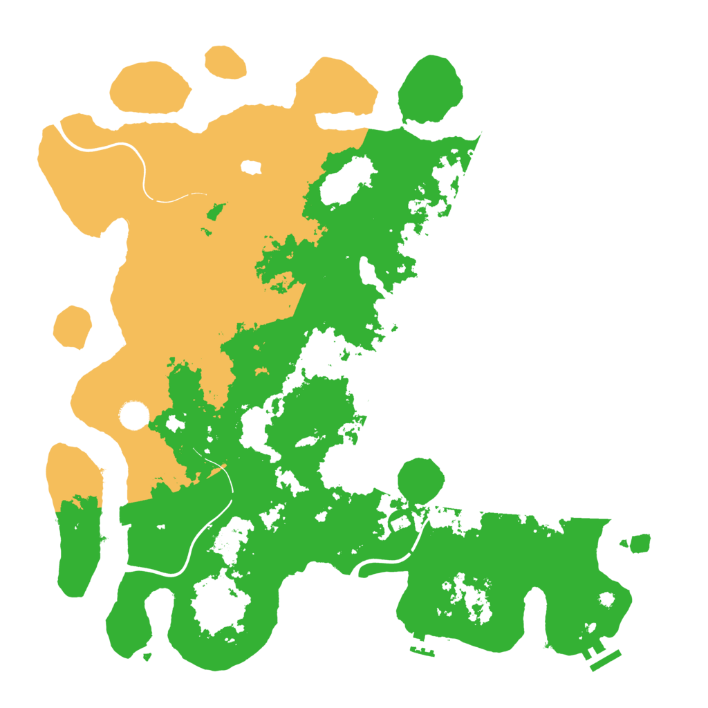 Biome Rust Map: Procedural Map, Size: 4250, Seed: 10999