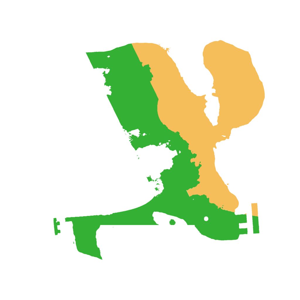 Biome Rust Map: Procedural Map, Size: 2000, Seed: 1511324742