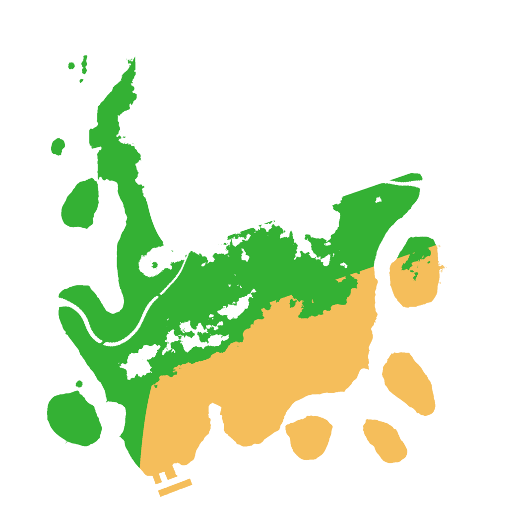 Biome Rust Map: Procedural Map, Size: 3000, Seed: 291577654