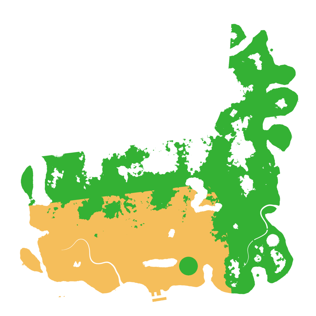 Biome Rust Map: Procedural Map, Size: 4500, Seed: 13141624
