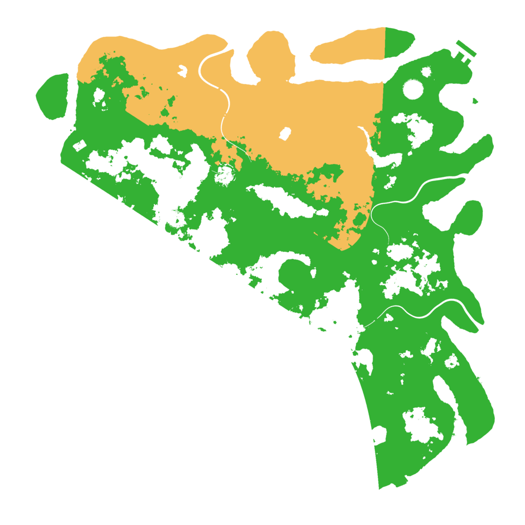 Biome Rust Map: Procedural Map, Size: 4600, Seed: 50014