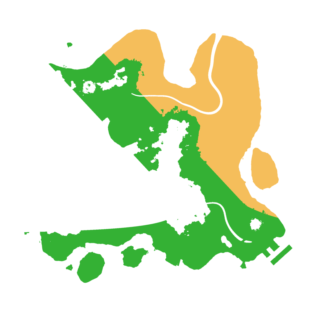 Biome Rust Map: Procedural Map, Size: 2500, Seed: 2105426371