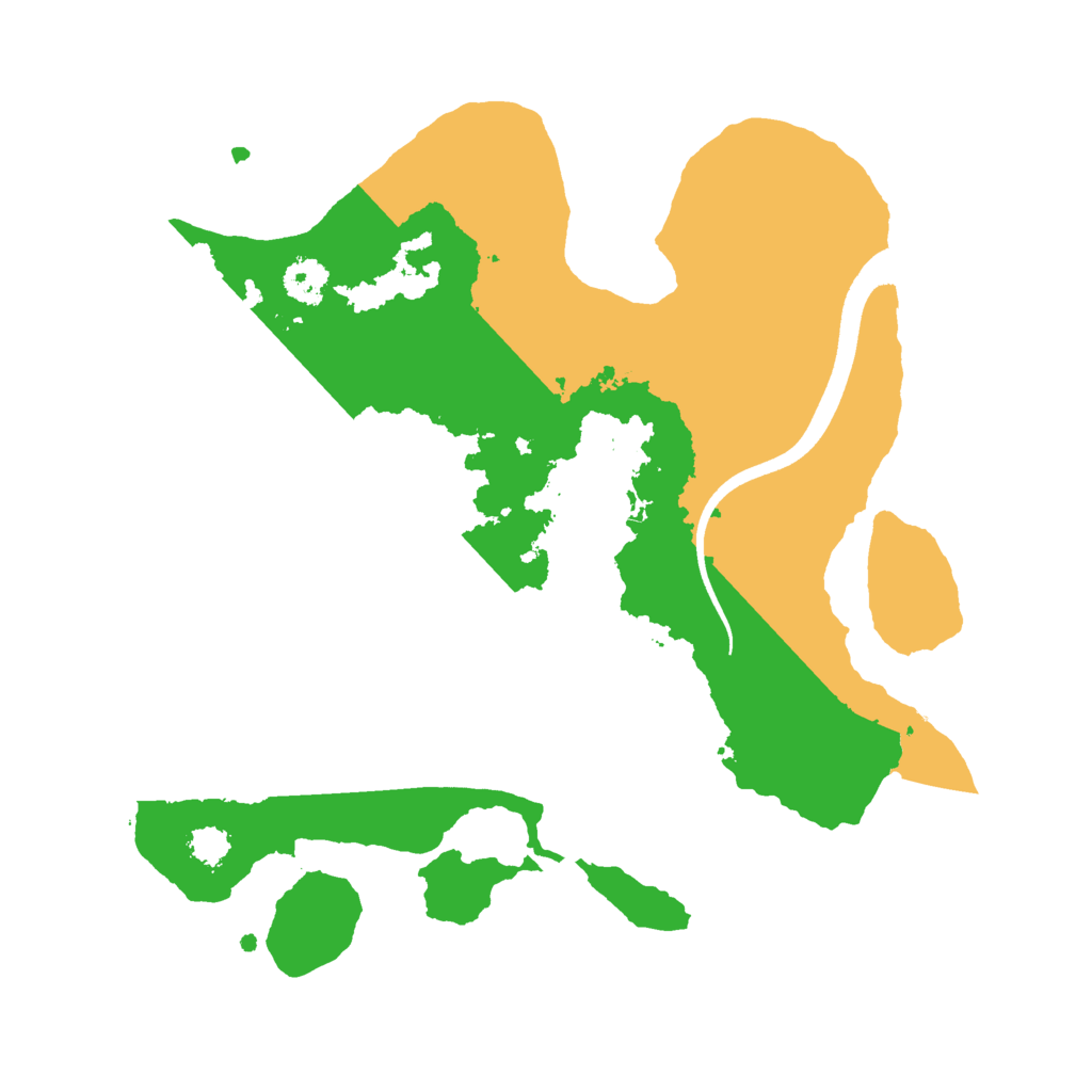 Biome Rust Map: Procedural Map, Size: 2500, Seed: 2105426371