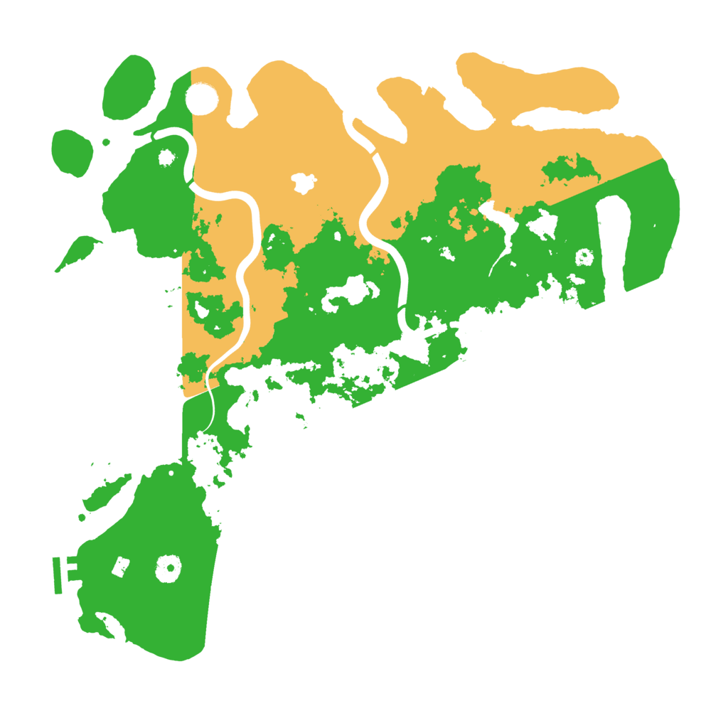 Biome Rust Map: Procedural Map, Size: 4000, Seed: 57425487