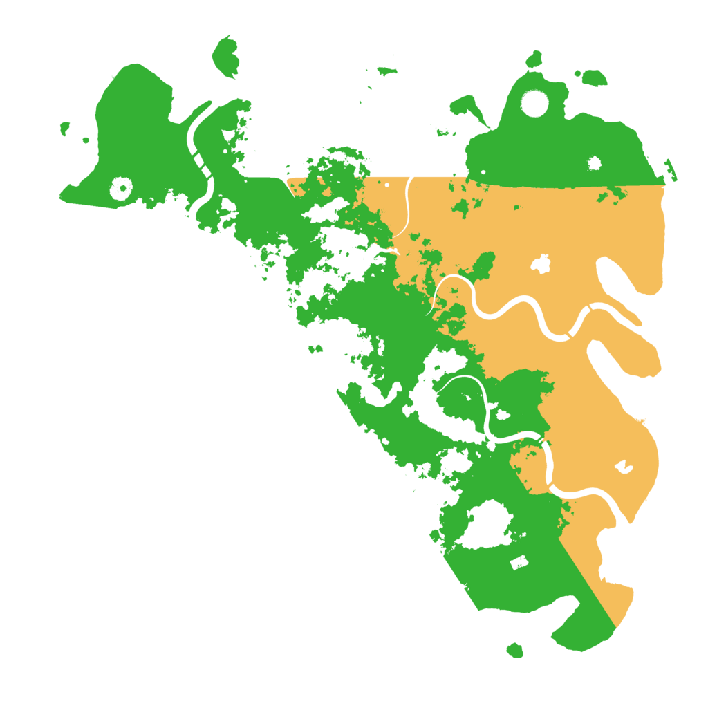 Biome Rust Map: Procedural Map, Size: 4600, Seed: 50015
