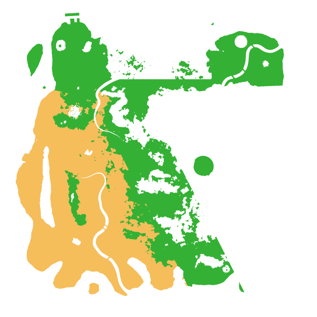 Biome Rust Map: Procedural Map, Size: 4500, Seed: 1981790014