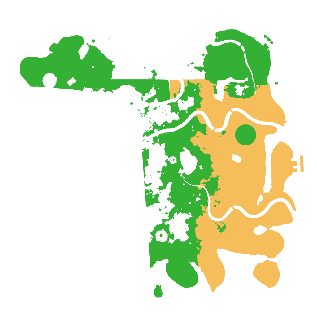 Biome Rust Map: Procedural Map, Size: 4000, Seed: 3487