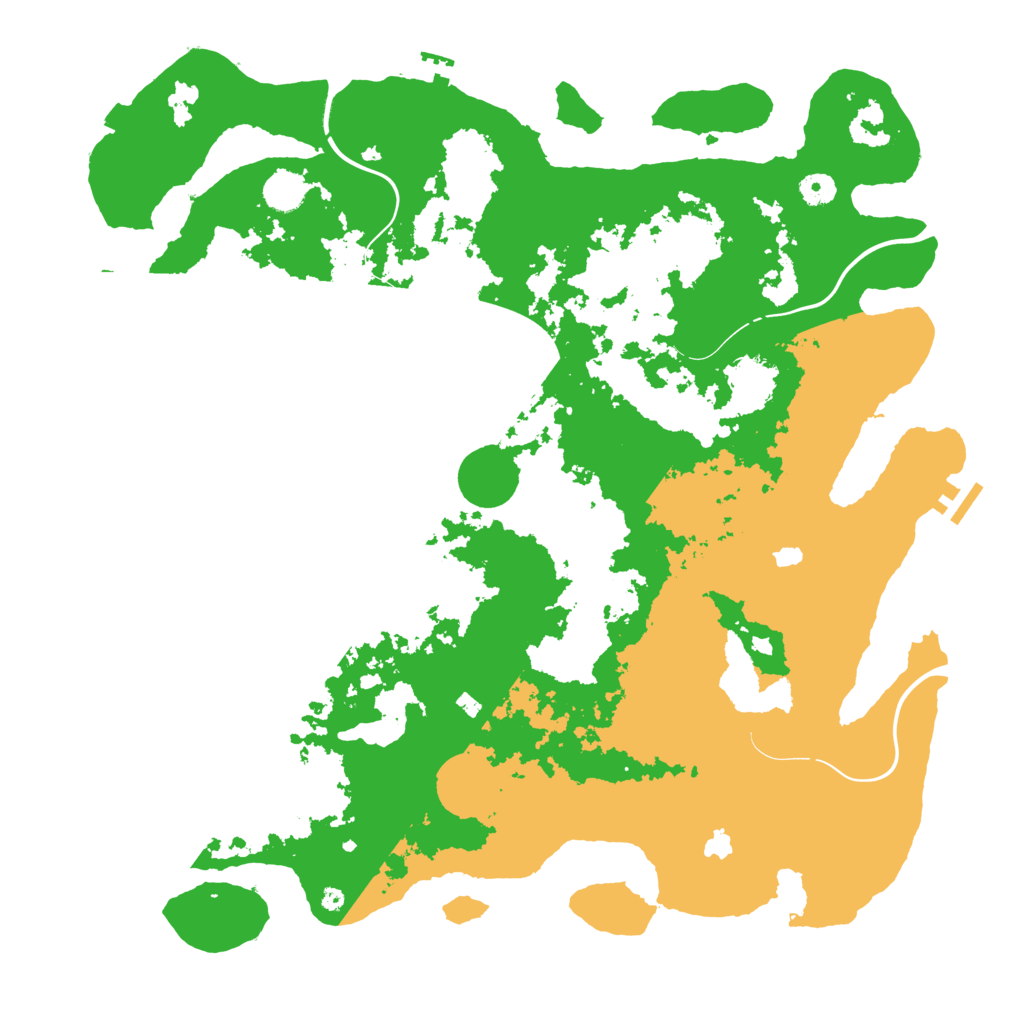 Biome Rust Map: Procedural Map, Size: 4500, Seed: 539