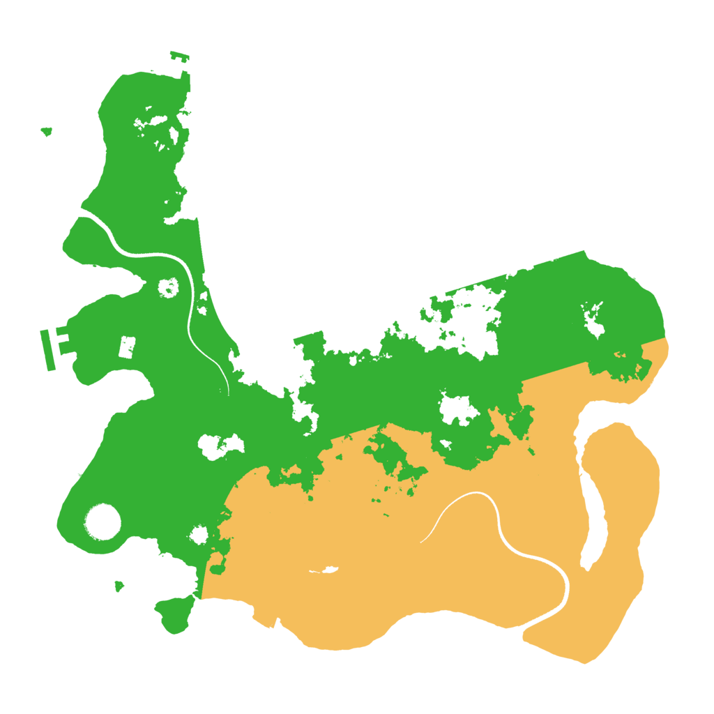 Biome Rust Map: Procedural Map, Size: 3500, Seed: 985333