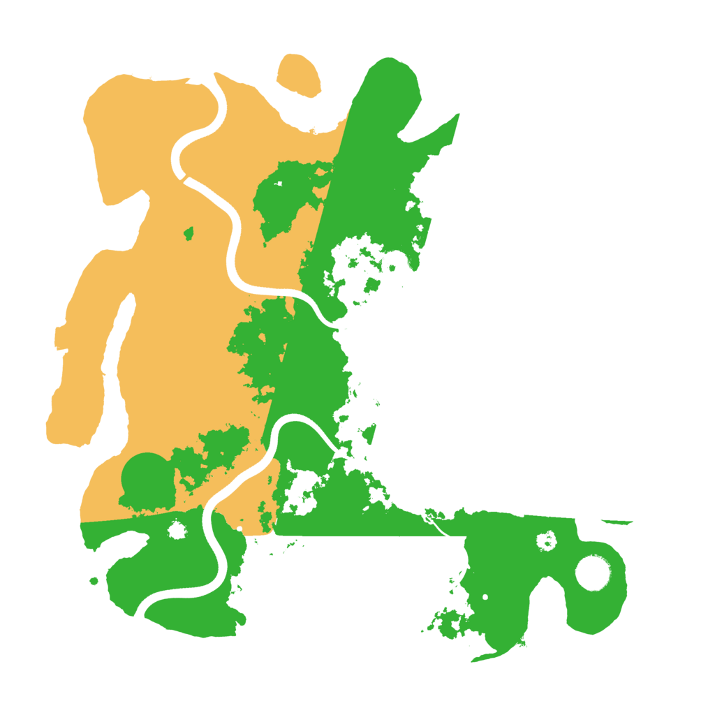 Biome Rust Map: Procedural Map, Size: 3600, Seed: 1869678071