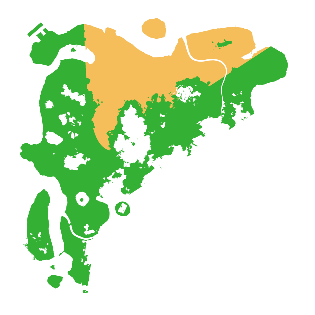 Biome Rust Map: Procedural Map, Size: 3500, Seed: 215196932