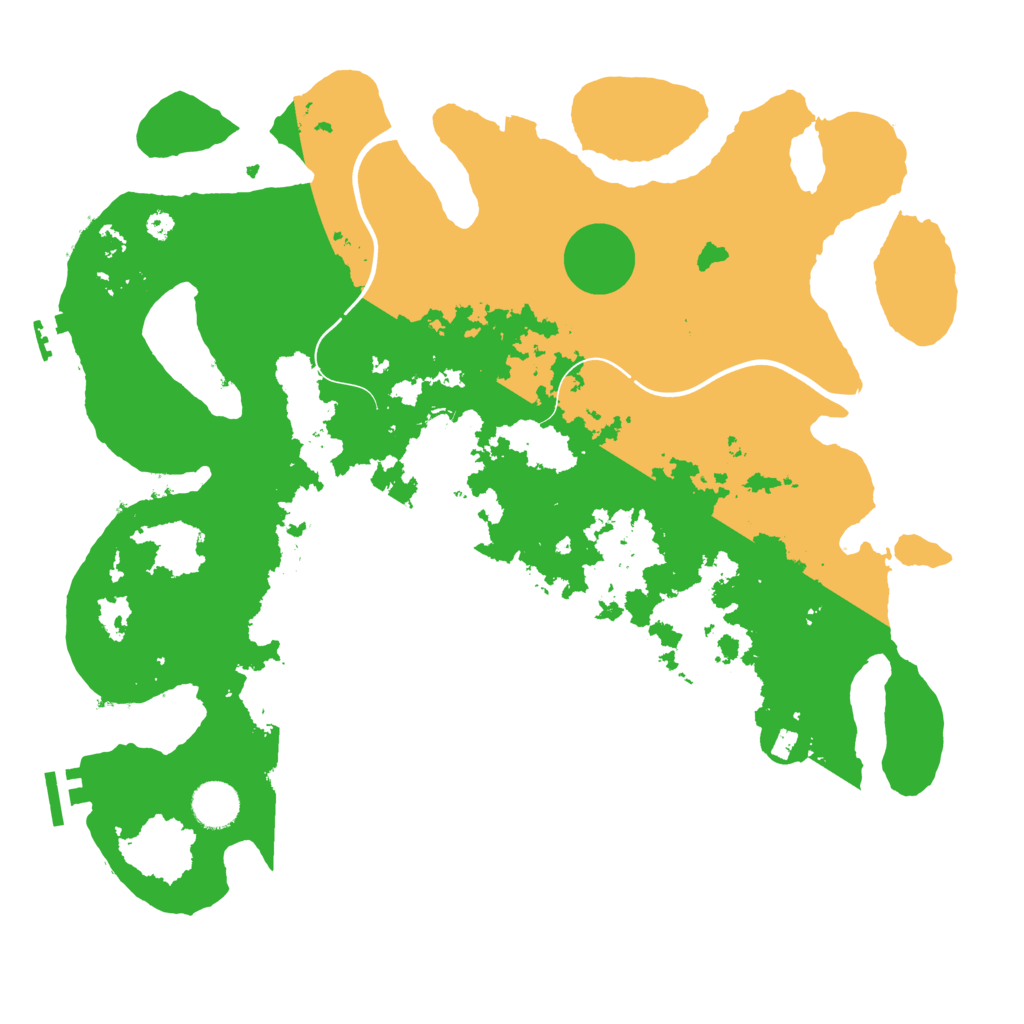 Biome Rust Map: Procedural Map, Size: 3800, Seed: 32756305