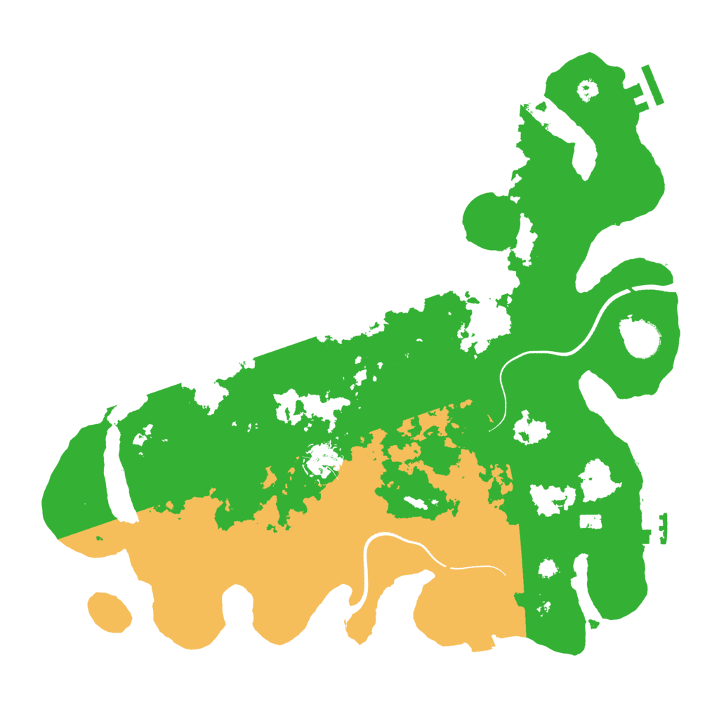 Biome Rust Map: Procedural Map, Size: 3500, Seed: 20241202