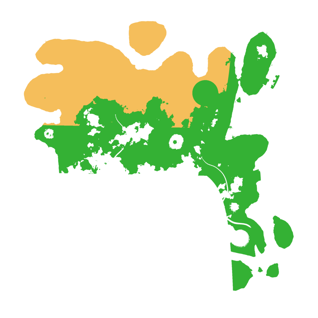 Biome Rust Map: Procedural Map, Size: 3250, Seed: 142928999