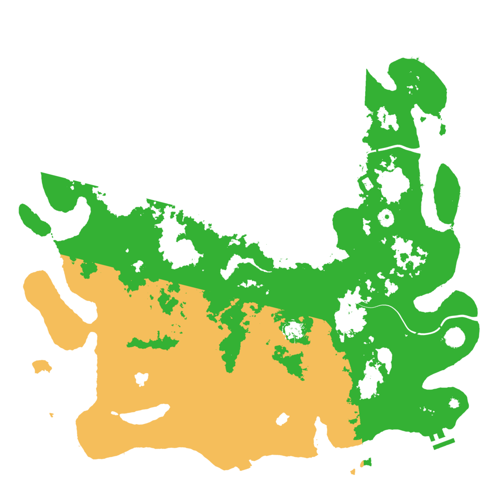 Biome Rust Map: Procedural Map, Size: 4500, Seed: 874262172