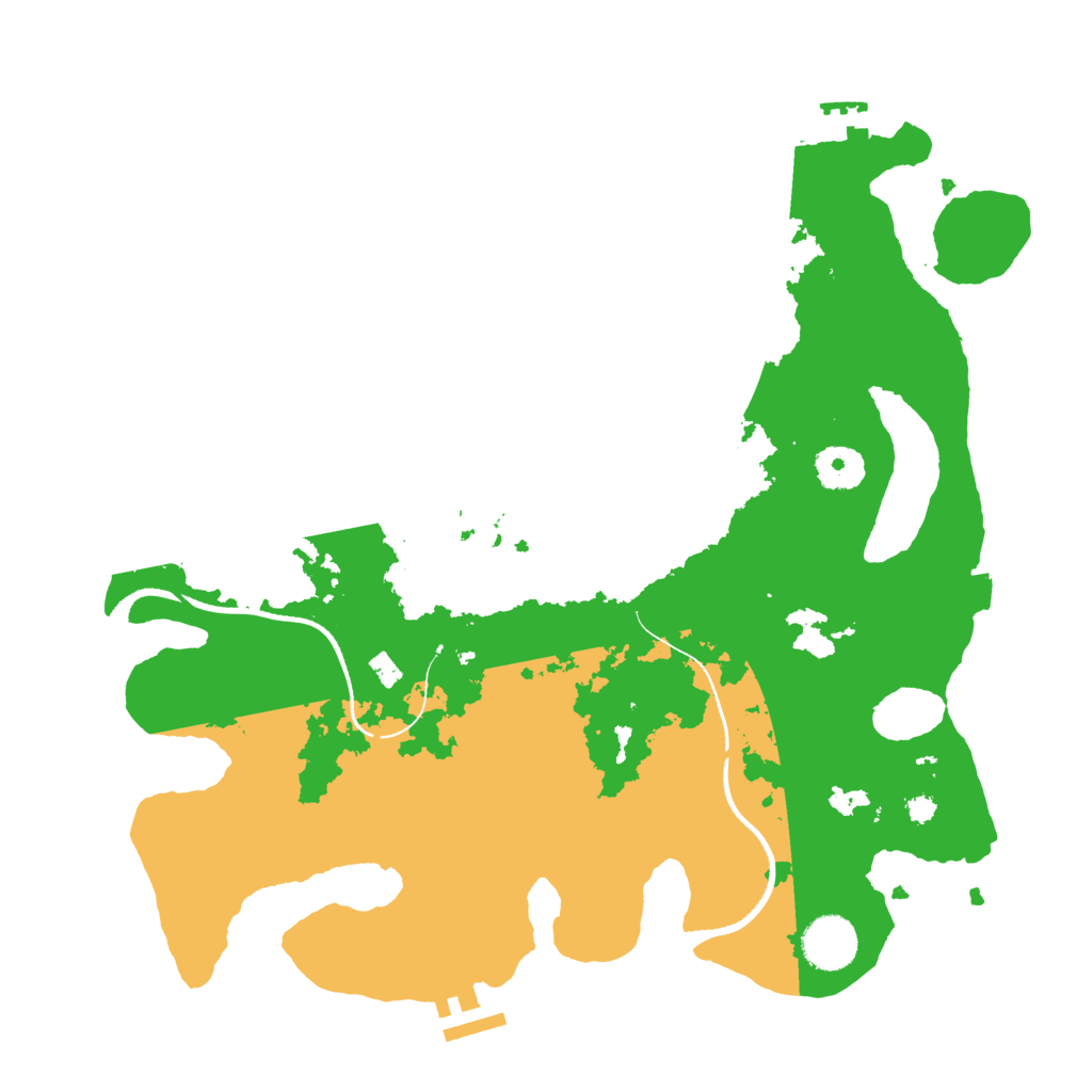 Biome Rust Map: Procedural Map, Size: 3500, Seed: 1944593859