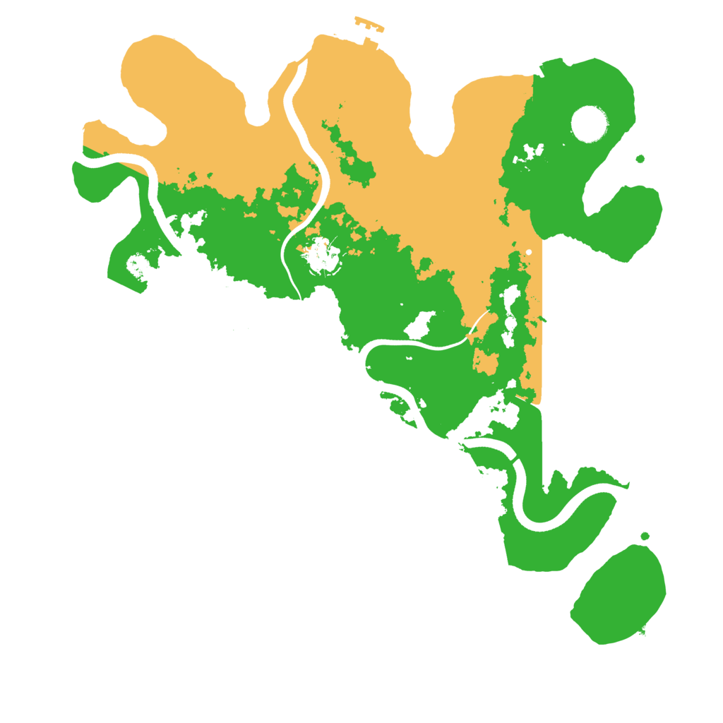 Biome Rust Map: Procedural Map, Size: 3500, Seed: 28363
