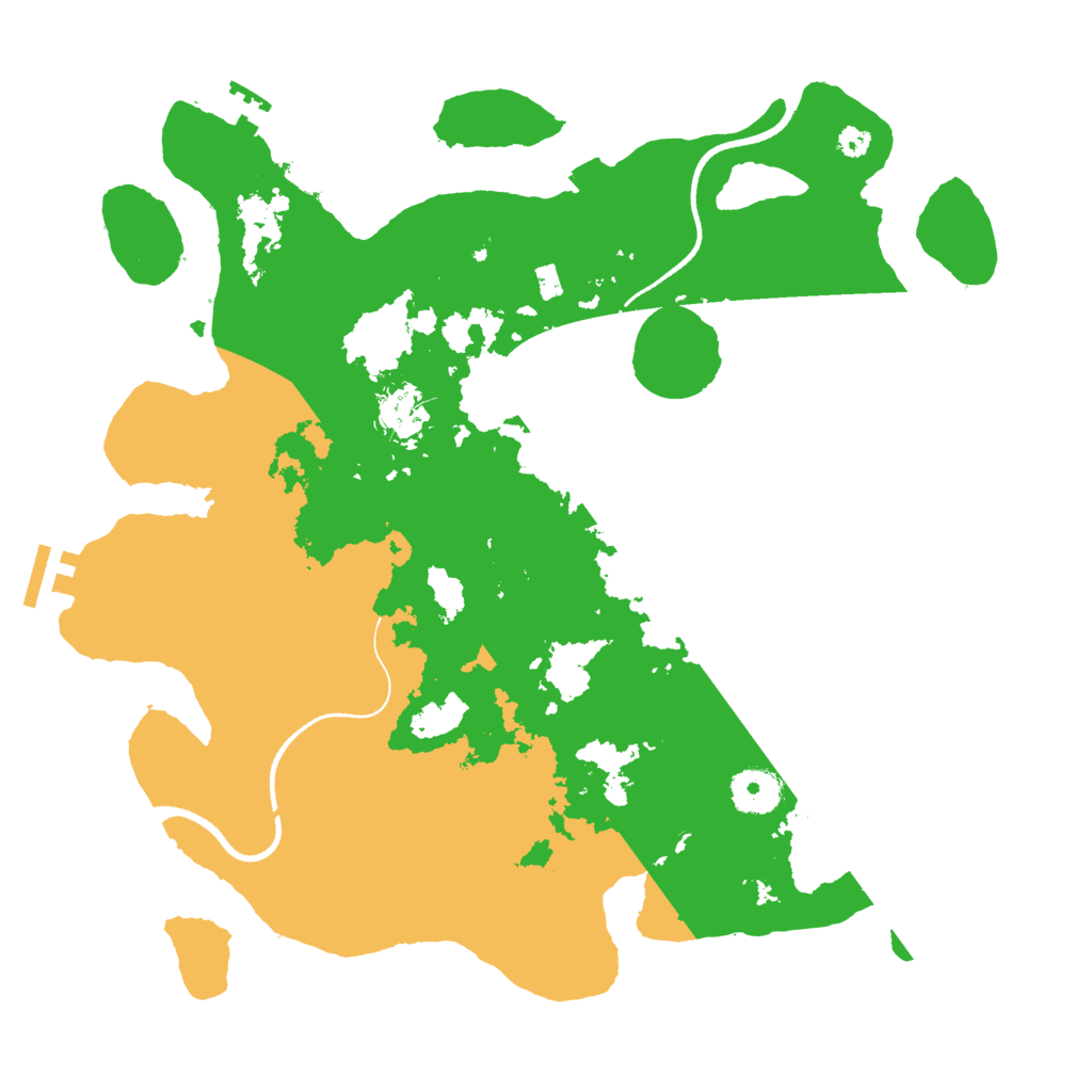 Biome Rust Map: Procedural Map, Size: 3500, Seed: 5020992