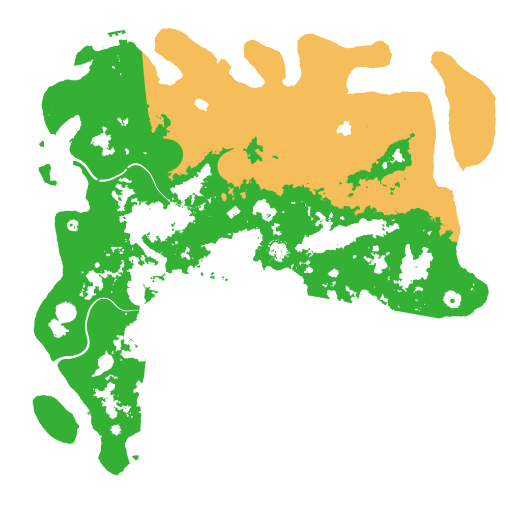 Biome Rust Map: Procedural Map, Size: 4500, Seed: 54676